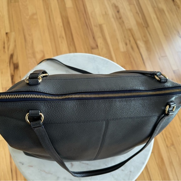 Coach Navy Leather Tote Bag - Picture 7 of 15